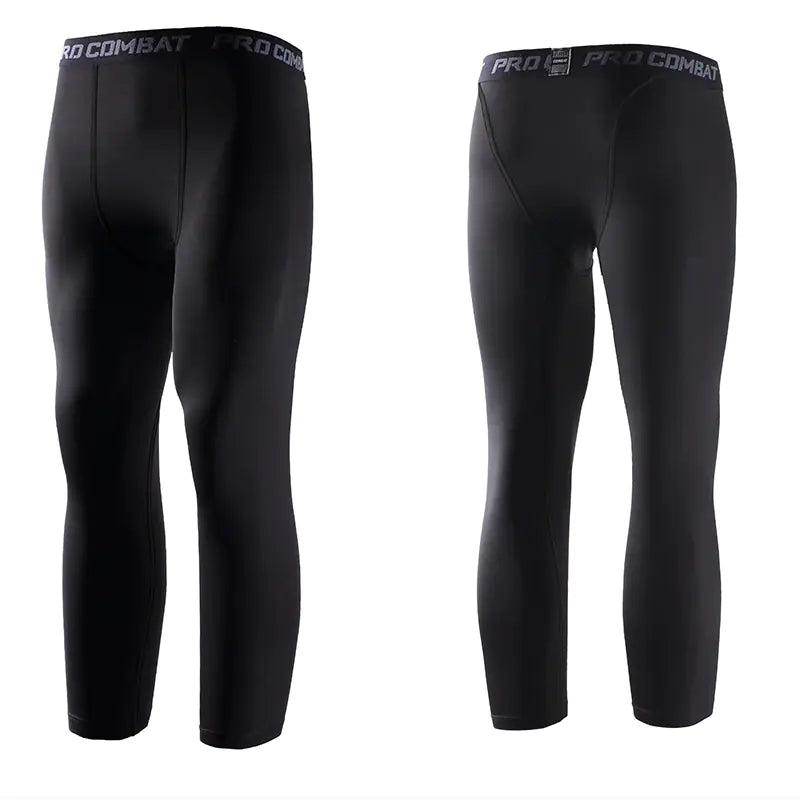 Men's Quick-Dry Stretch Fitness Running Pants (Black)