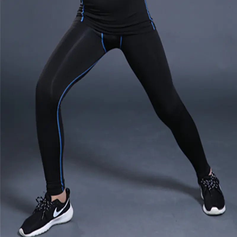 Men's Quick-Dry Stretch Fitness Running Pants (Black)