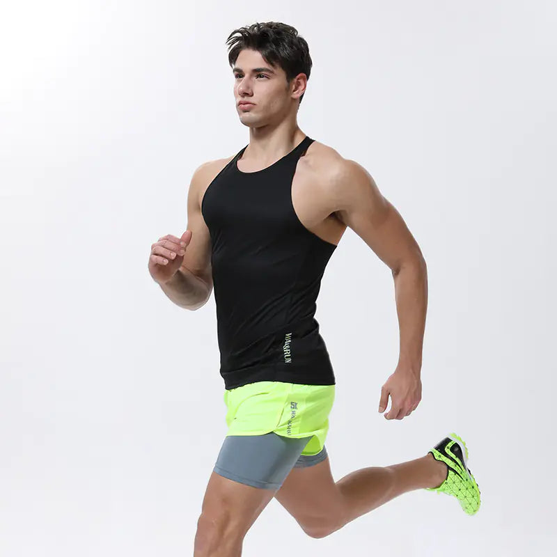 Men's Sweat-Wicking Breathable Sports T-Shirt for Running