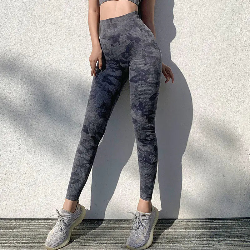 Camouflage Quick-Drying Running Yoga Pants